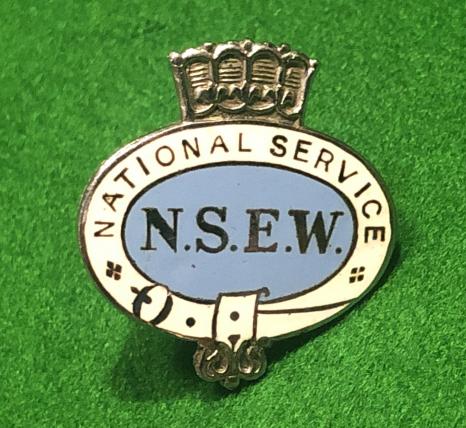 N.S.E.W. National Sevice Lapel Badge.