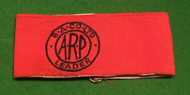 Bristol Aircraft Company A.R.P. Leader Armband.