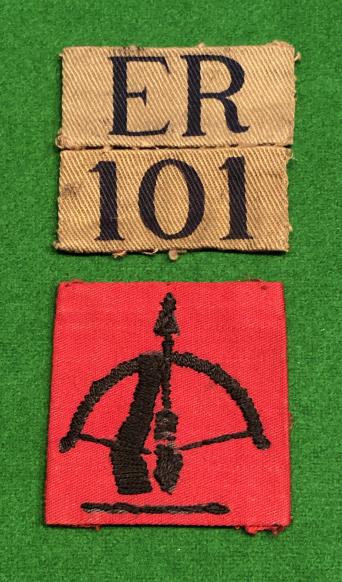 101st East Riding ( AA Rocket) Bty. Home Guard Titles.