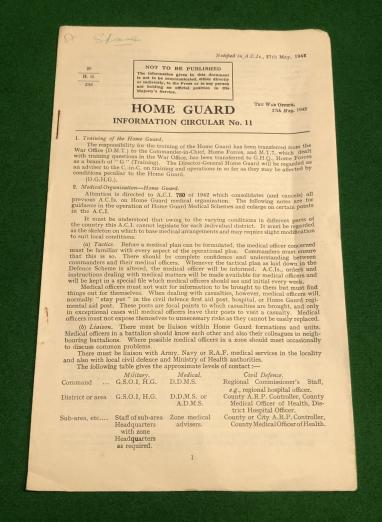 Home Guard Information Circular No.11.