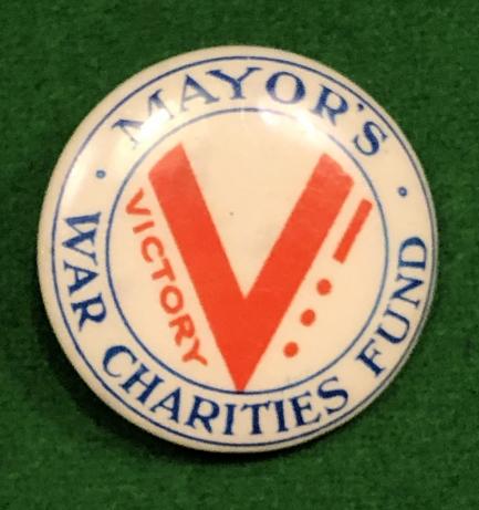 Mayor's War Charities Fund Victory Badge.