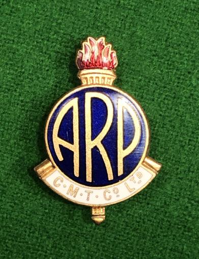 C.M.T. Co.Ltd. Company ARP Lapel Badge.