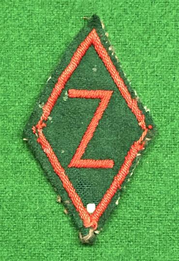 Surrey Home Guard ' Z ' Zone Sleeve Badge