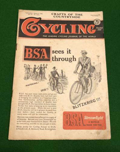 1941 Ed. Cycling Magazine.