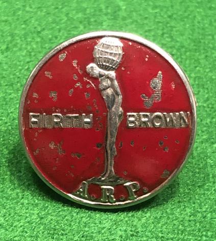 Firth Brown ARP Lapel Badge.