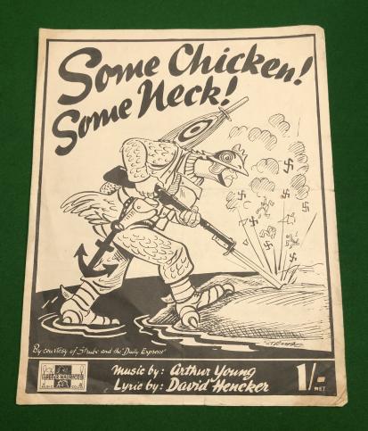 Comic Sheet Music - ' Some Chicken ! Some Neck ! '.