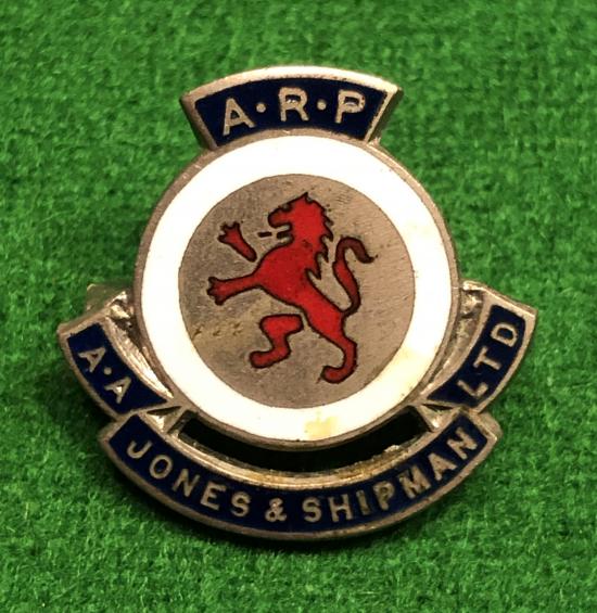 Jones & Shipman ARP Badge.