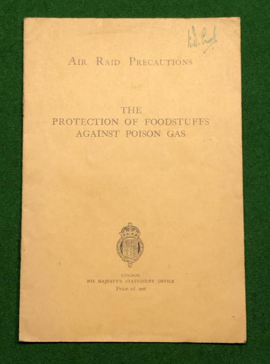 The Protection of Foodstuffs Against Poison Gas.