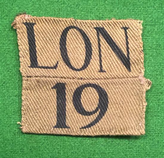 19th County of London ( S.S.Gas Co. ) Home Guard Battalion.