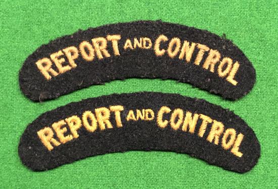 Report & Control Shoulder Titles.