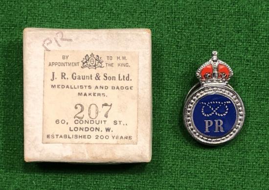 Boxed Staffordshire Police Reserve lapel badge.