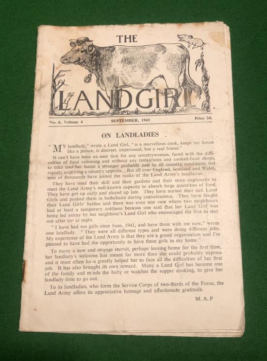 September 1943 Edition of the Land Girl.