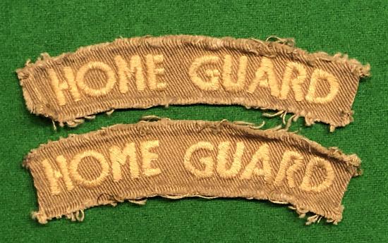 Home Guard Shoulder titles.