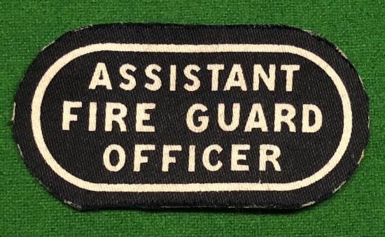 Assistant Fire Guard Officer Shoulder Title.