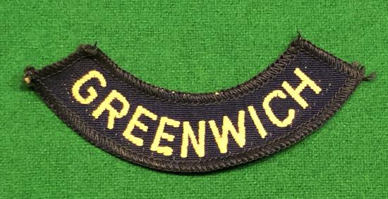 Greenwich Civil Defence area title.