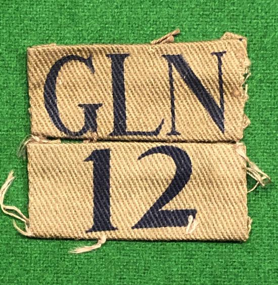 12th Glamorgan ( Swansea ) Home Guard Battalion Titles.