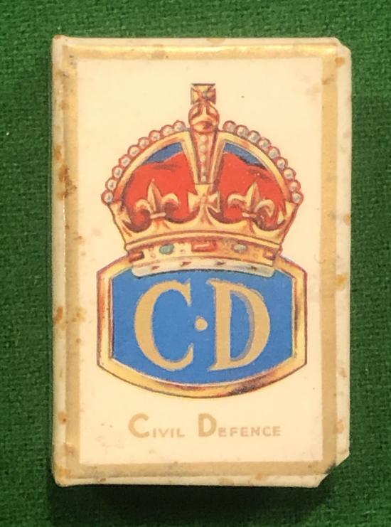 Civil Defence matchbox cover.