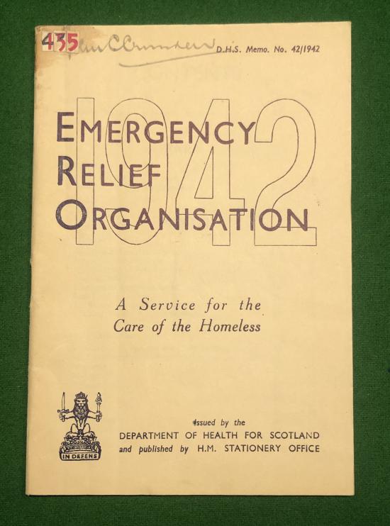 Emergency Relief Organisation Leaflet.