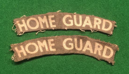 Home Guard Shoulder titles.