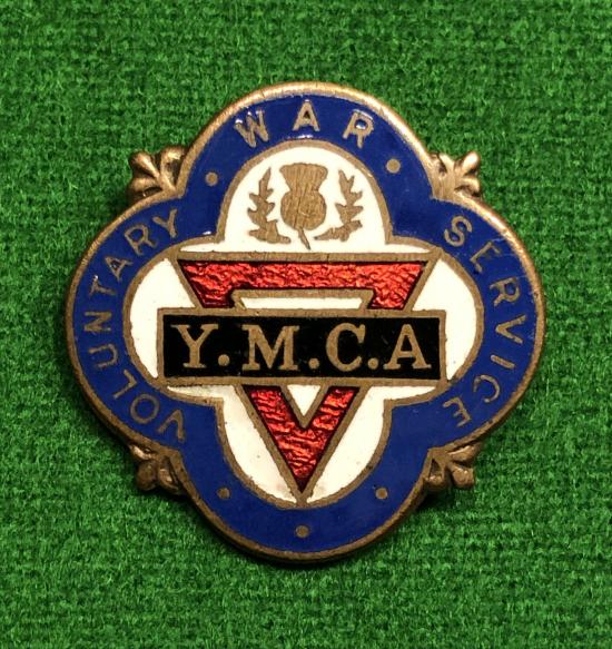 Scottish YMCA War Service badge.