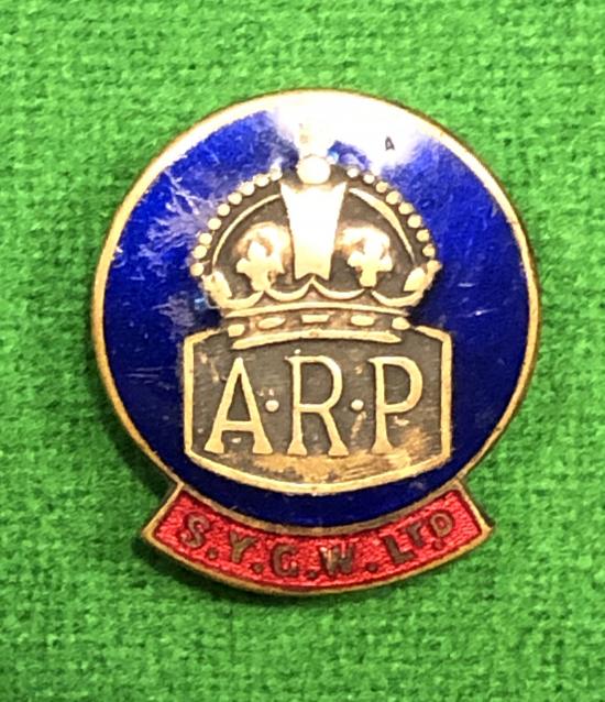 S.V.C.W Ltd. ARP Badge.