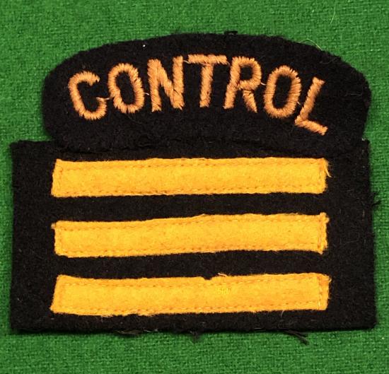 Deputy Officer in Charge Control CD Shoulder Insignia.