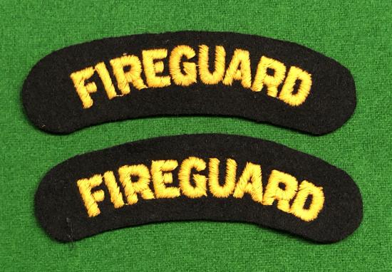 Fire Guard shoulder titles.