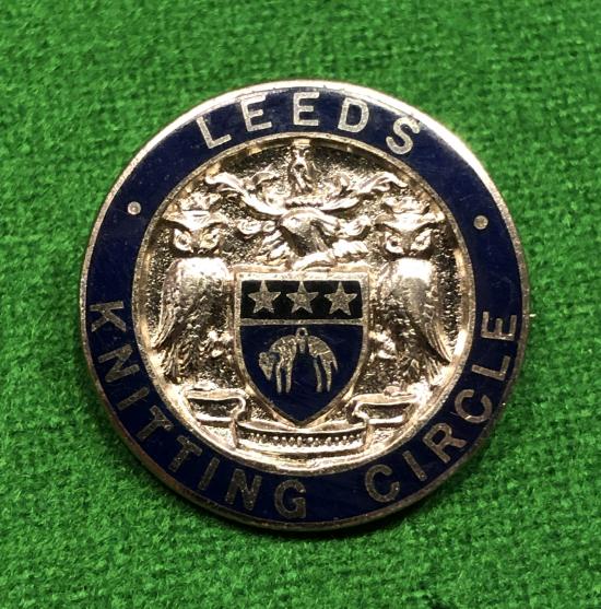 Leeds Knitting Circle lapel badge.