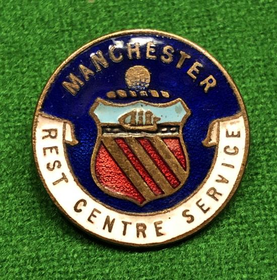 Manchester Rest Centre Service Badge.