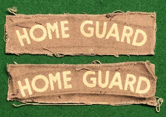 Home Guard Shoulder titles.