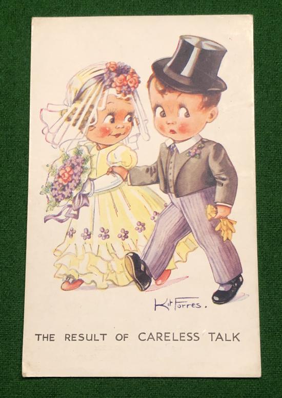 Comic Postcard - Careless Talk.