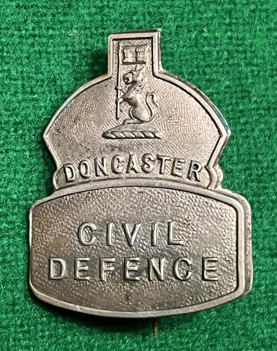 Doncaster Civil Defence lapel badge.