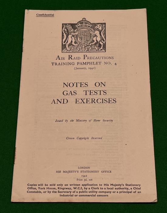 ARP Training Pamphlet No.4 gas Tests.