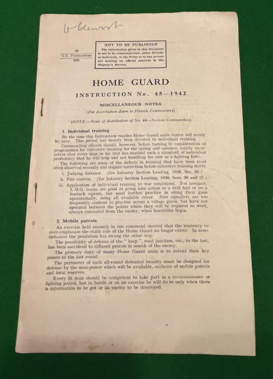 Home Guard Instruction No.45