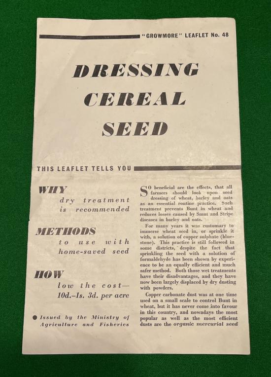 Dressing Cereal Seed leaflet.