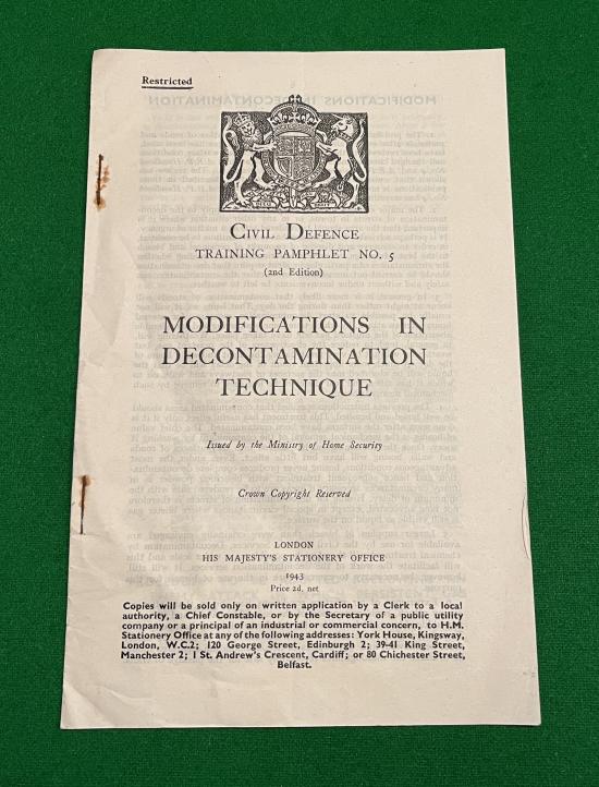 CD Training Pamphlet No.5 - Decontamination Technique.