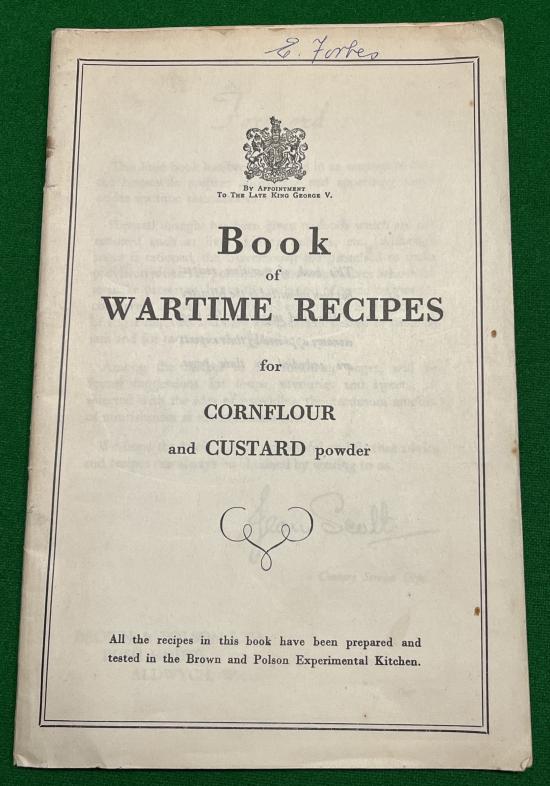 Book of Wartime Recipes - Brown & Polson.