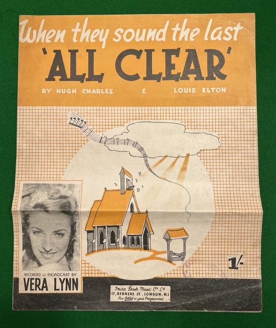 ' All Clear ' - Vera Lynn Sheet Music.