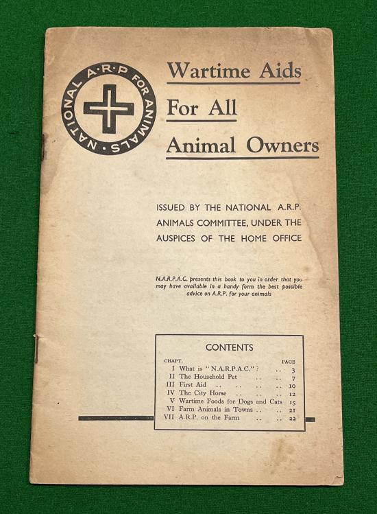 Wartime Aids For All Animal Owners Booklet.