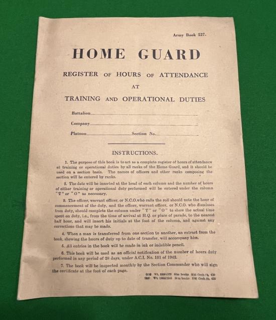 Home Guard Register.