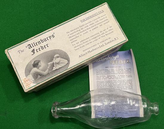 Allenburys' Feeder - Baby's Bottle in Wartime Pack.