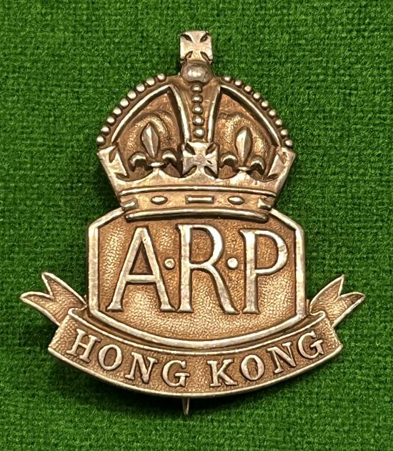 Hong Kong ARP Warden's Badge.