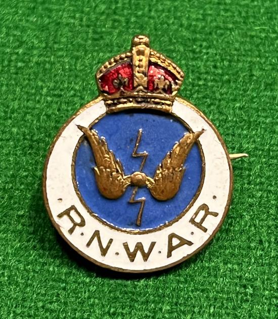 Royal Naval Volunteer Wireless Reserve Lapel Badge.