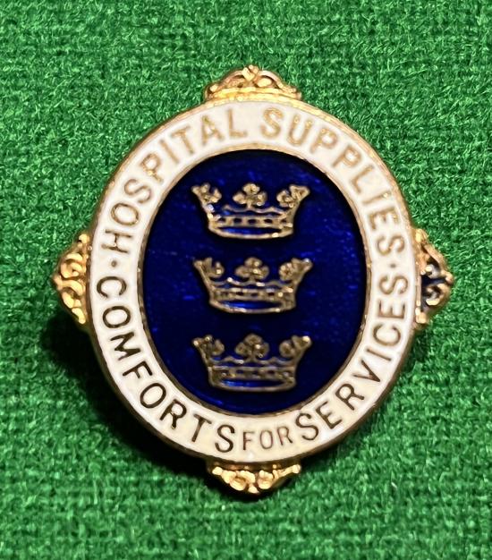 Hospital Supplies Comforts for Services Lapel Badge.