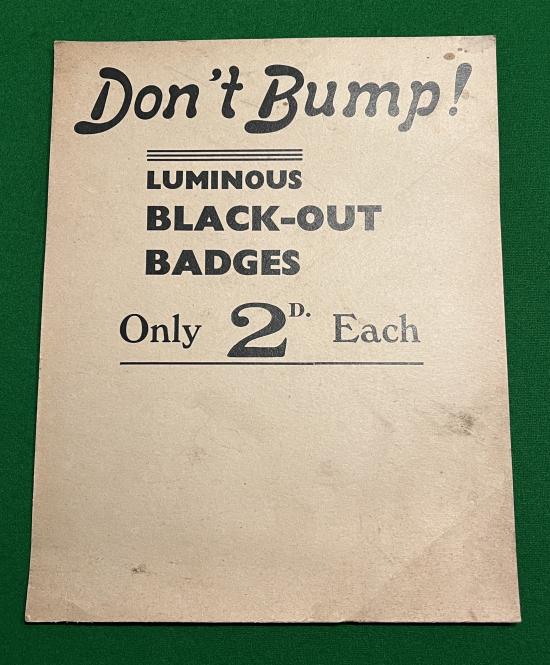 Black-Out badge shop card.