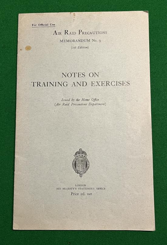 ARP Memo No.9 Training & Exercises.