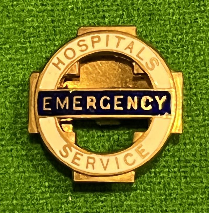 Hospitals Emergency Service lapel badge.