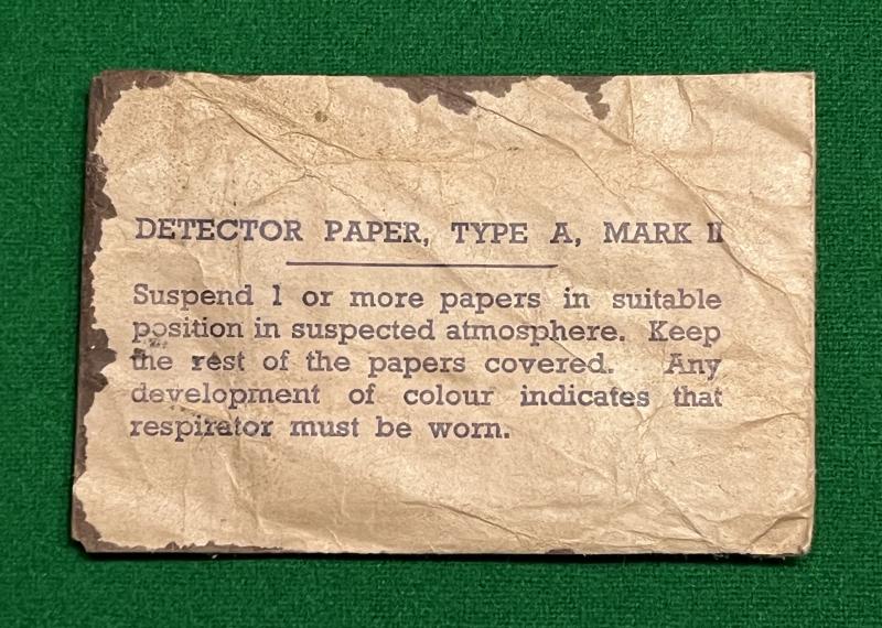 WW2 British Gas Detector Papers.