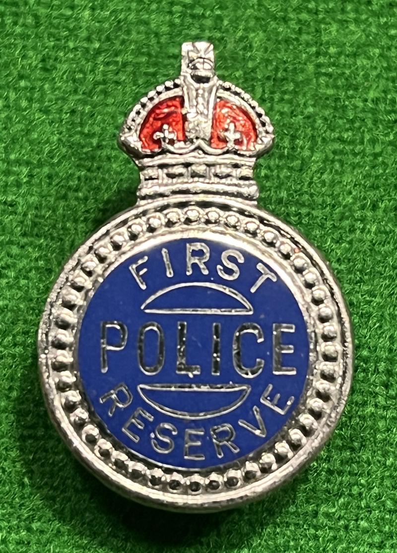 First Police Reserve lapel badge.