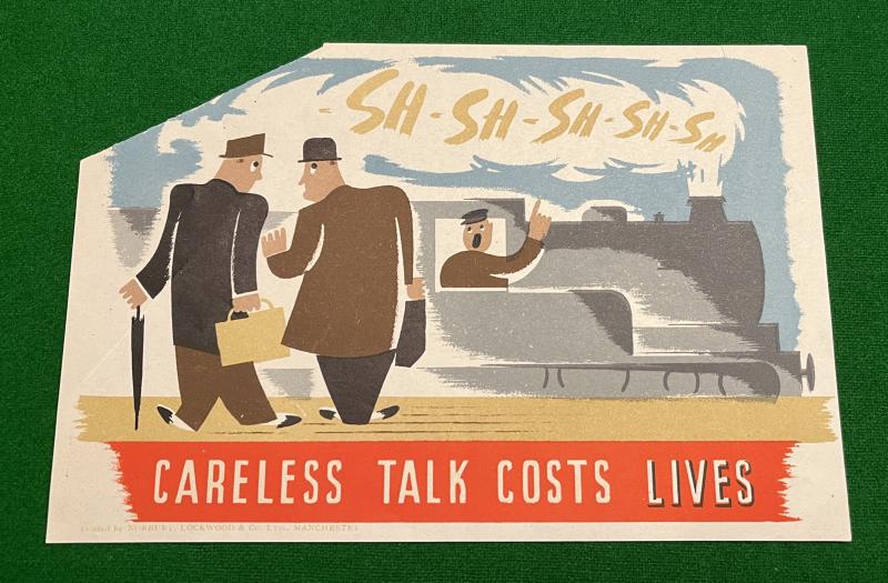 Careless Talk Costs Lives Label.